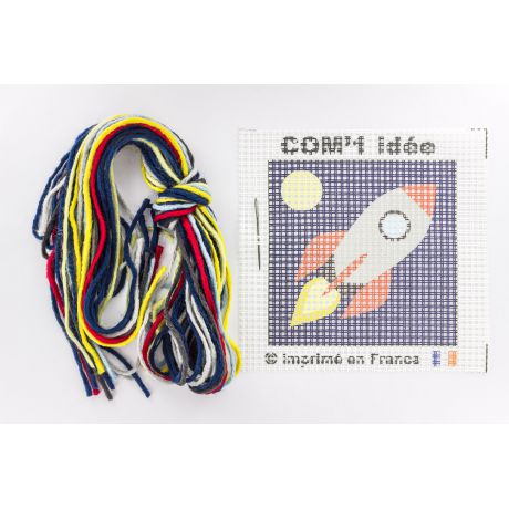 Broderingskit Barn Rakett