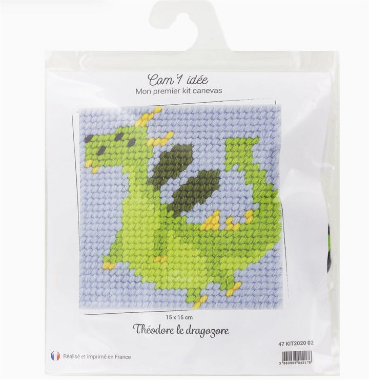 Broderingskit Barn Drage