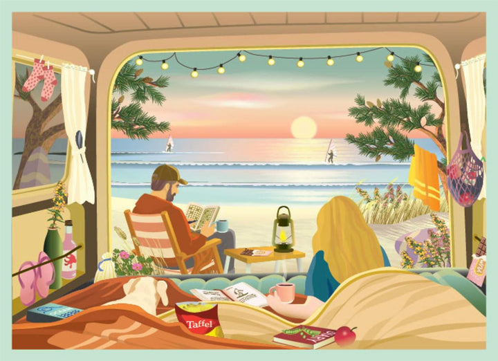 Camper By The Ocean - 1000 brikker