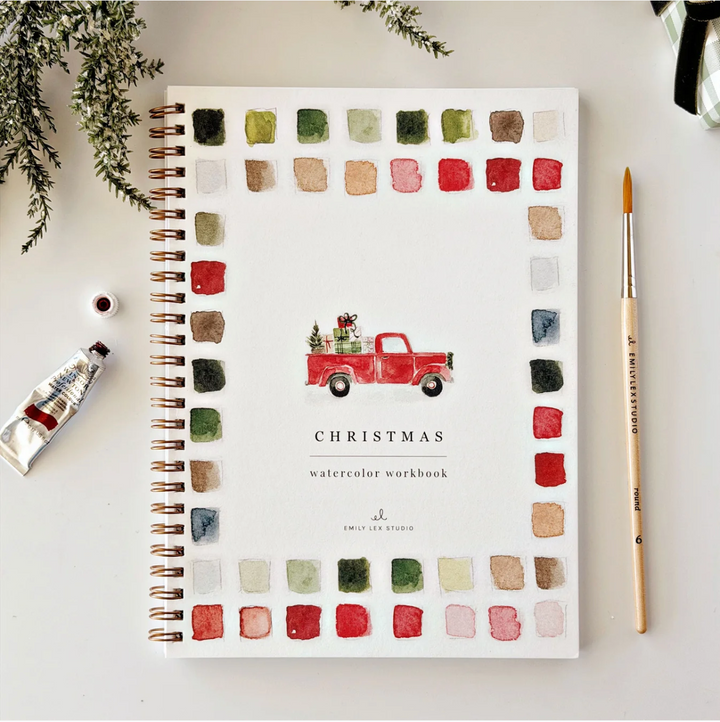 Watercolor Workbook Classic Christmas