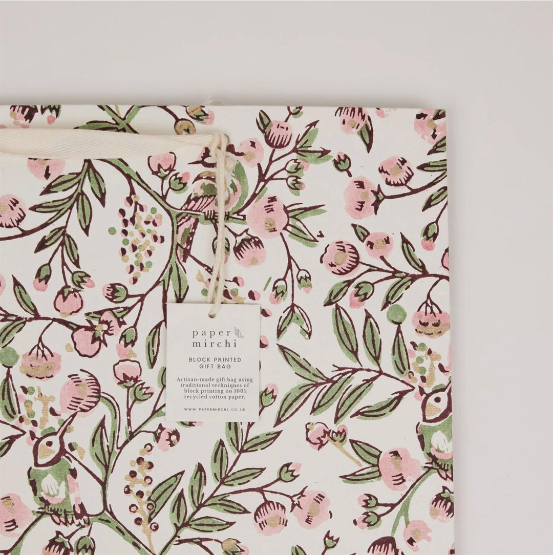 Block Printed Gift Bag