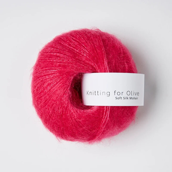 Soft Silk Mohair - Rosa Prestekrage