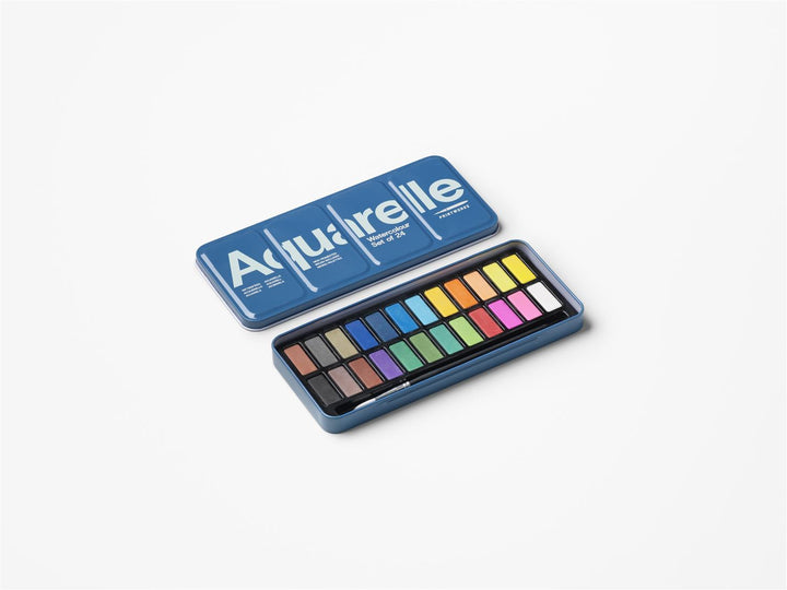 Watercolor - Akvarell, Set of 24