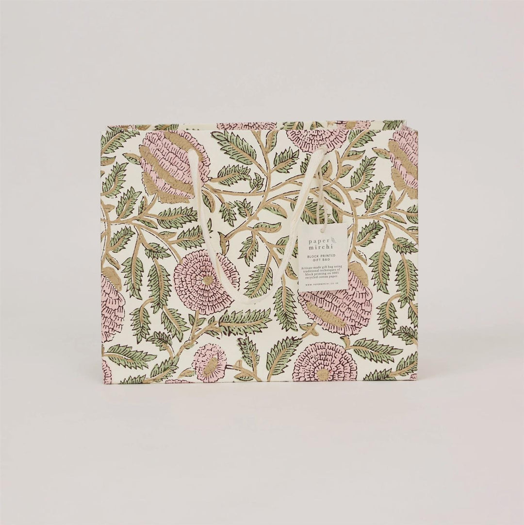 Block Printed Gift Bag