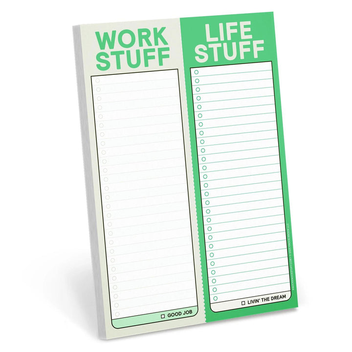 Work Stuff/Life Stuff Notepad