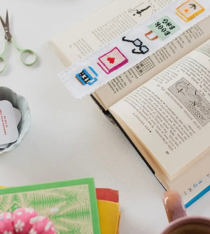 Cross Stitch Bookmark Kit - Bookish
