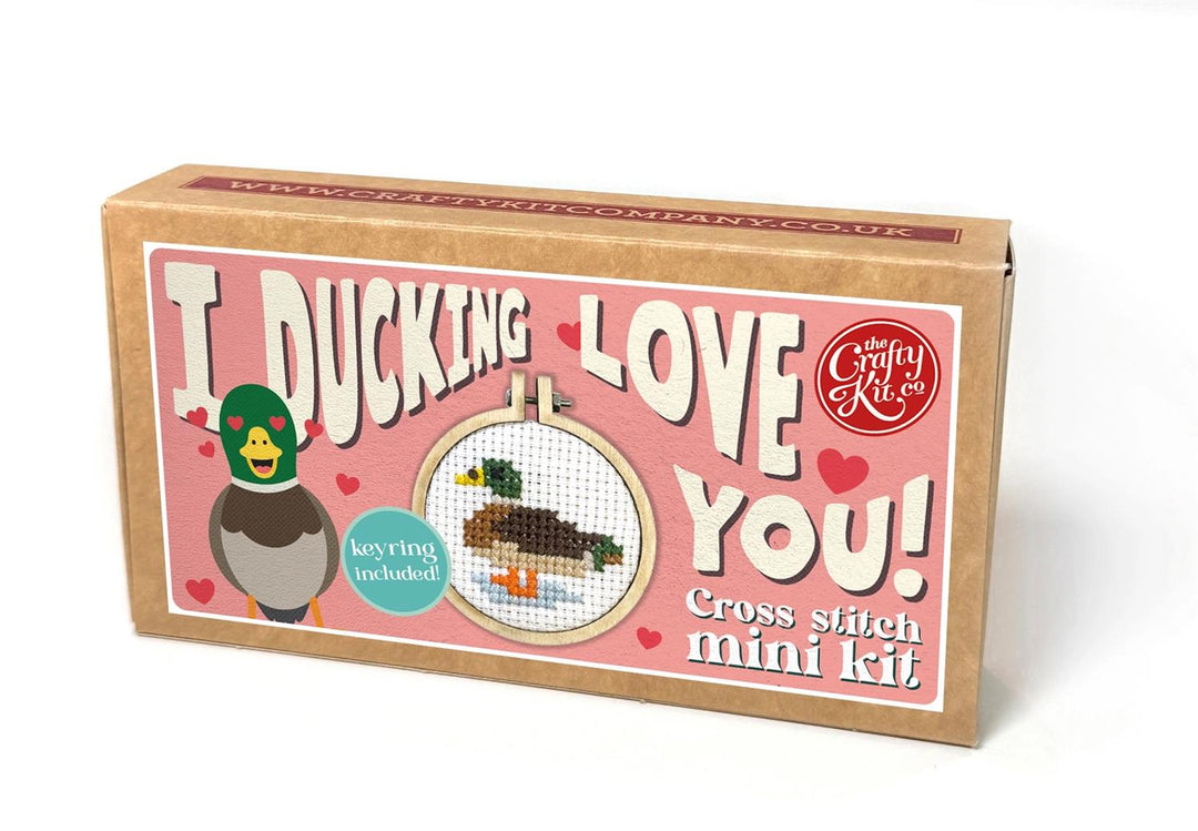 Mini Broderingskit I Ducking Love You