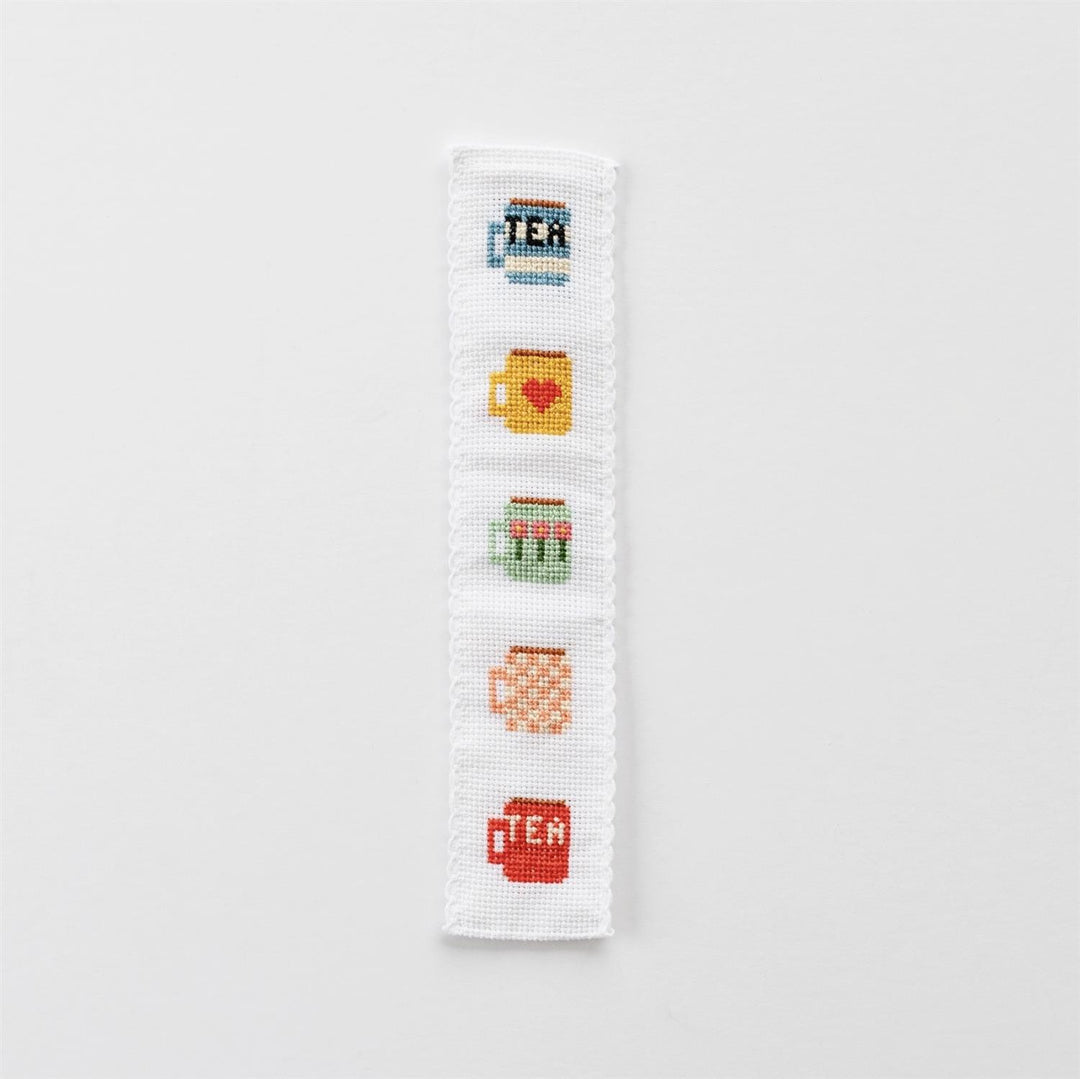 Cross Stitch Bookmark Kit - Tea/Mugs