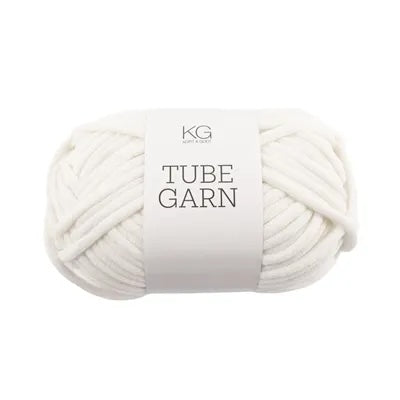Tubegarn 4mm Hvit