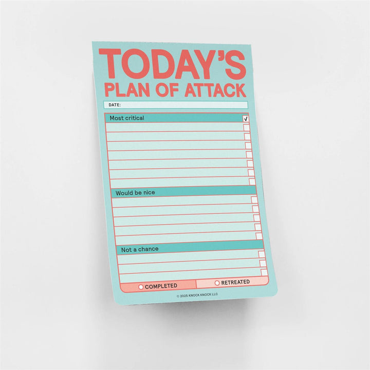 Today’s Plan Of Attack Notes