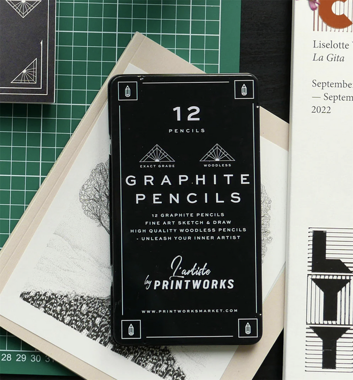 12 Fargeblyanter - Graphite