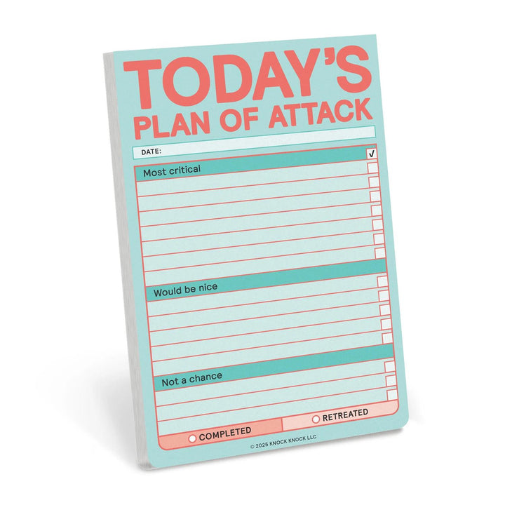 Today’s Plan Of Attack Notes