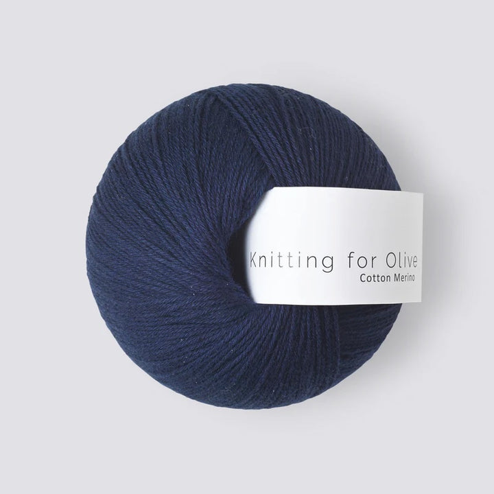 Cotton Merino - Marineblå