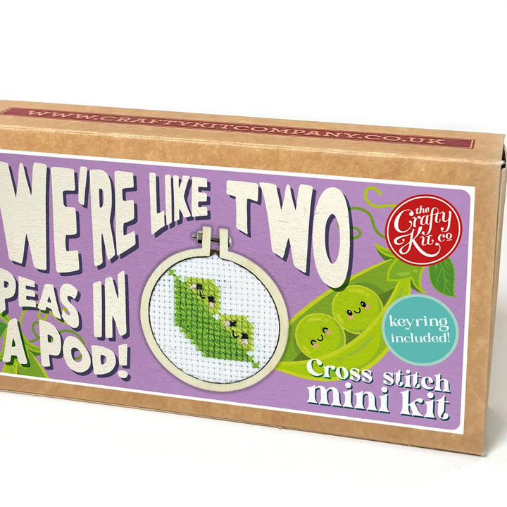 Mini Broderingskit We´re Like Two Peas In A Pod