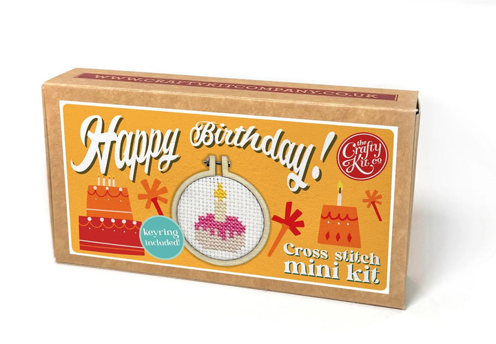Mini Broderingskit Happy Birthday!