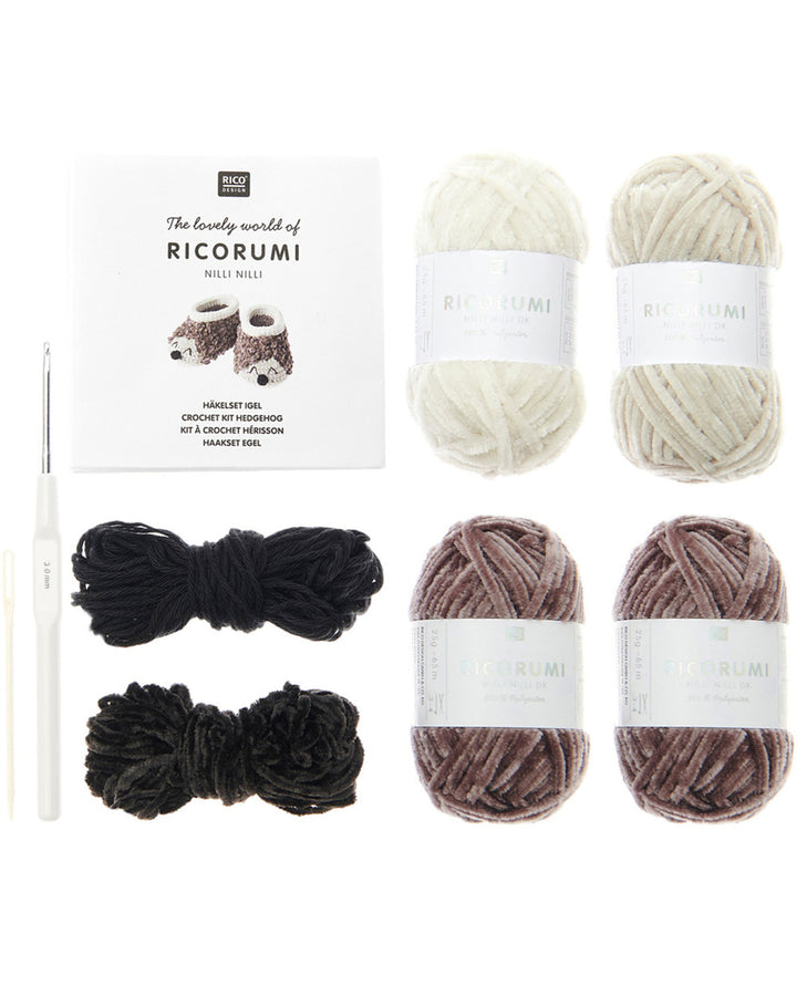 Hekle Kit "Baby Booties" Pinnsvin