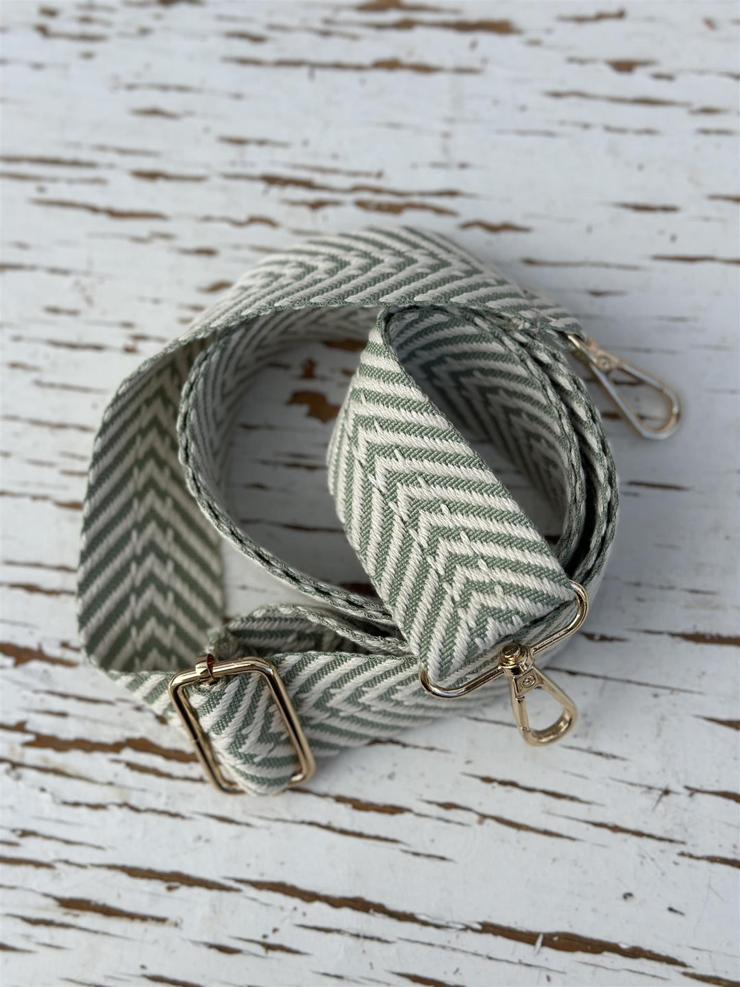 Skulderreim Herringbone Grønn