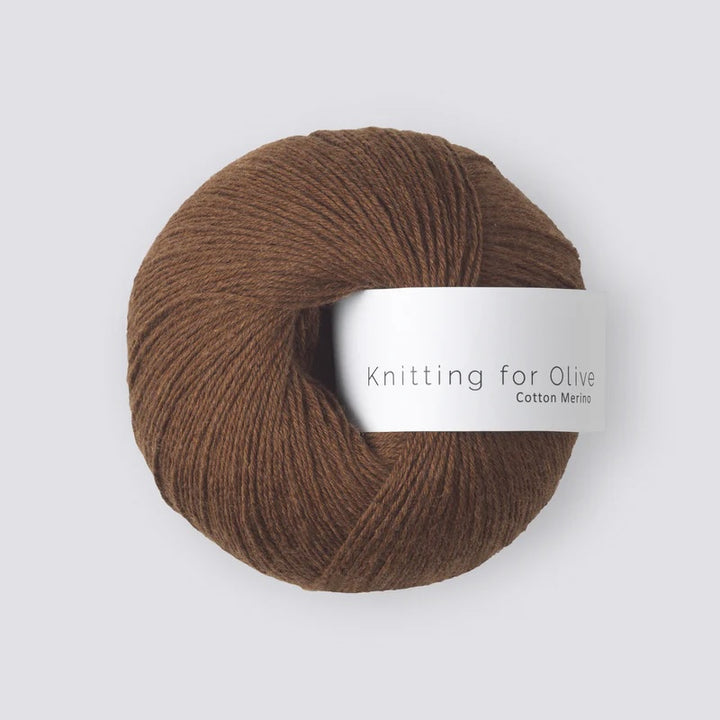 Cotton Merino - Mørk Cognac