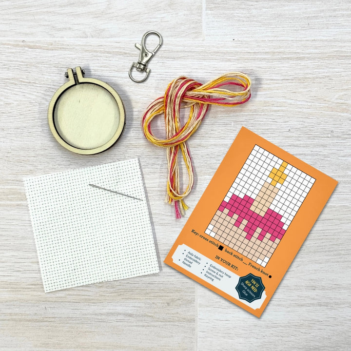 Mini Broderingskit Happy Birthday!