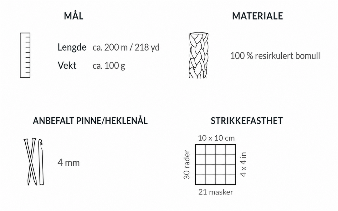 Friendly Yarn 100% Bomull Vinrød