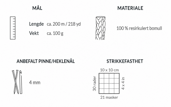 Friendly Yarn 100% Bomull Vinrød
