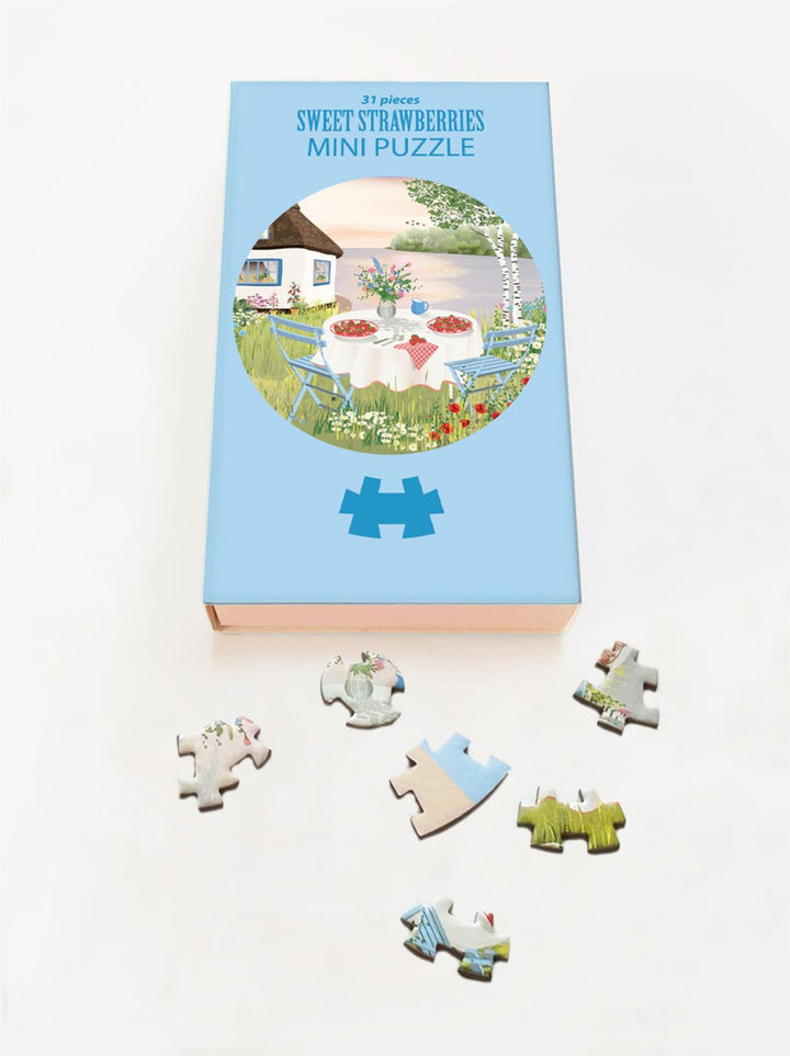 Sweet Strawberries Mini Puzzle - 31 brikker