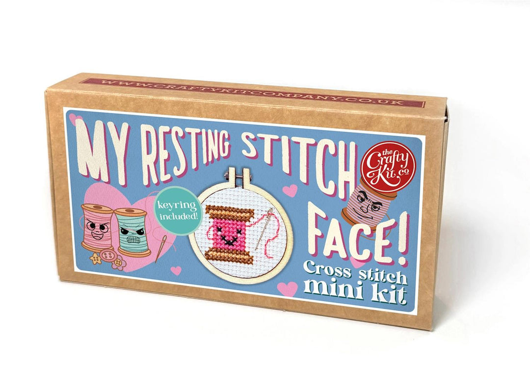 Mini Broderingskit Love My Resting Stitch Face