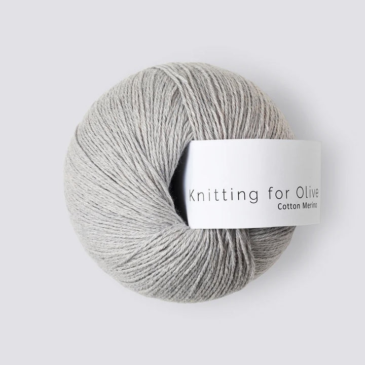 Cotton Merino - Perlegrå