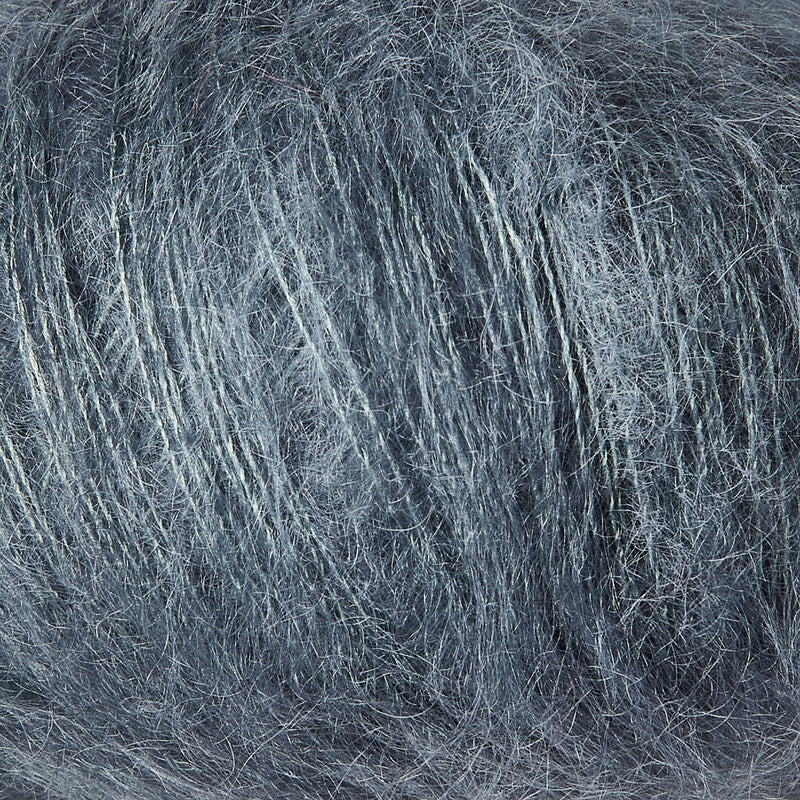 Soft Silk Mohair - Støvet Petroleumsblå