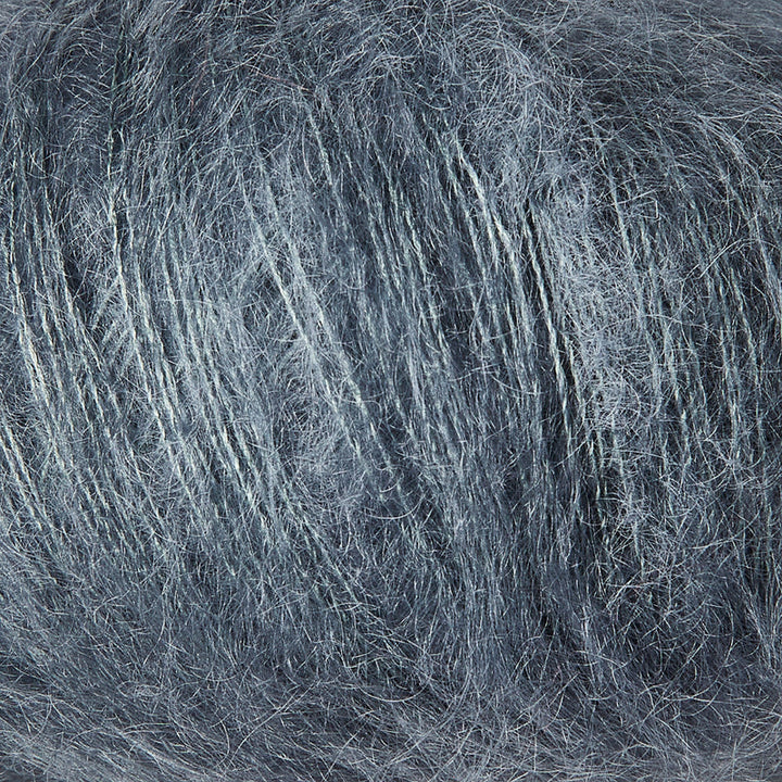 Soft Silk Mohair - Støvet Petroleumsblå