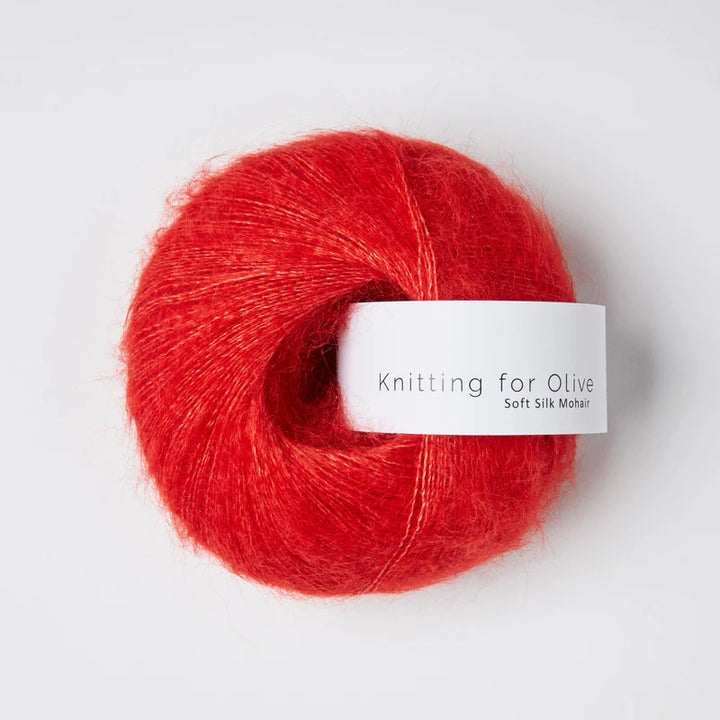 Soft Silk Mohair - Ripsrød