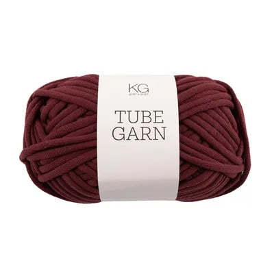 Tubegarn 4mm Vinrød
