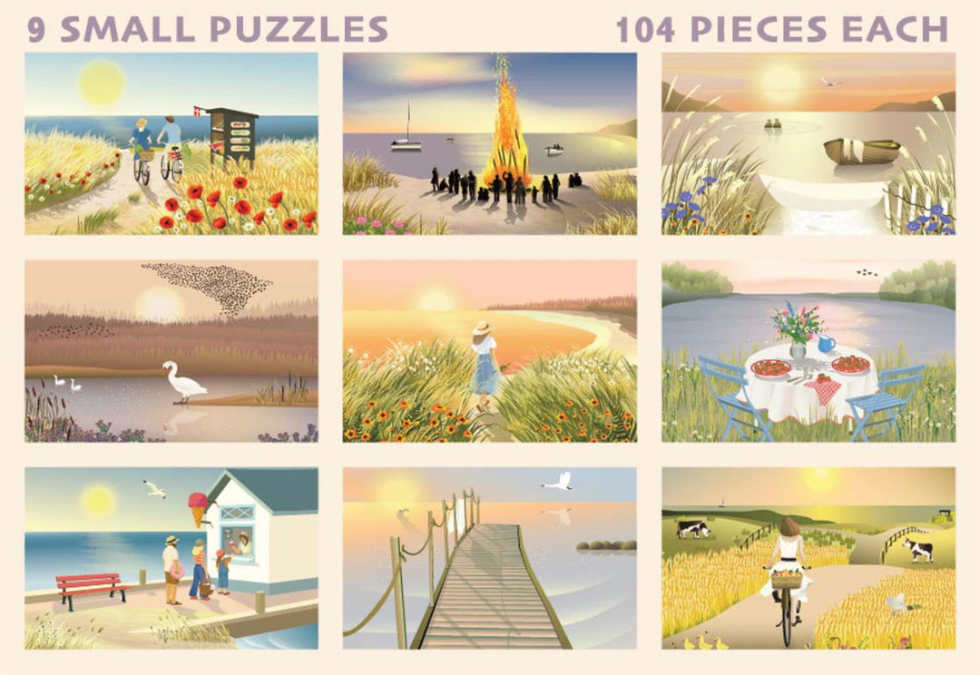 Summer Moments Puzzle box - 9 X 104 brikker