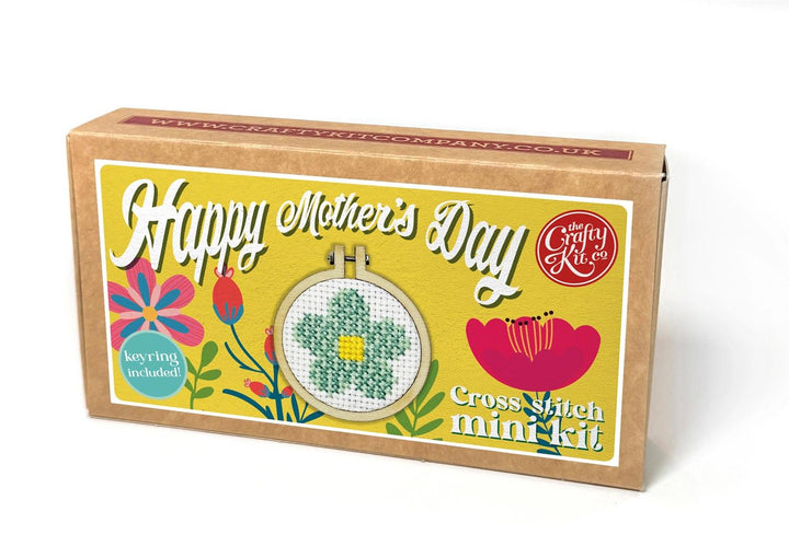 Mini Broderingskit Happy Mothers Day Flower