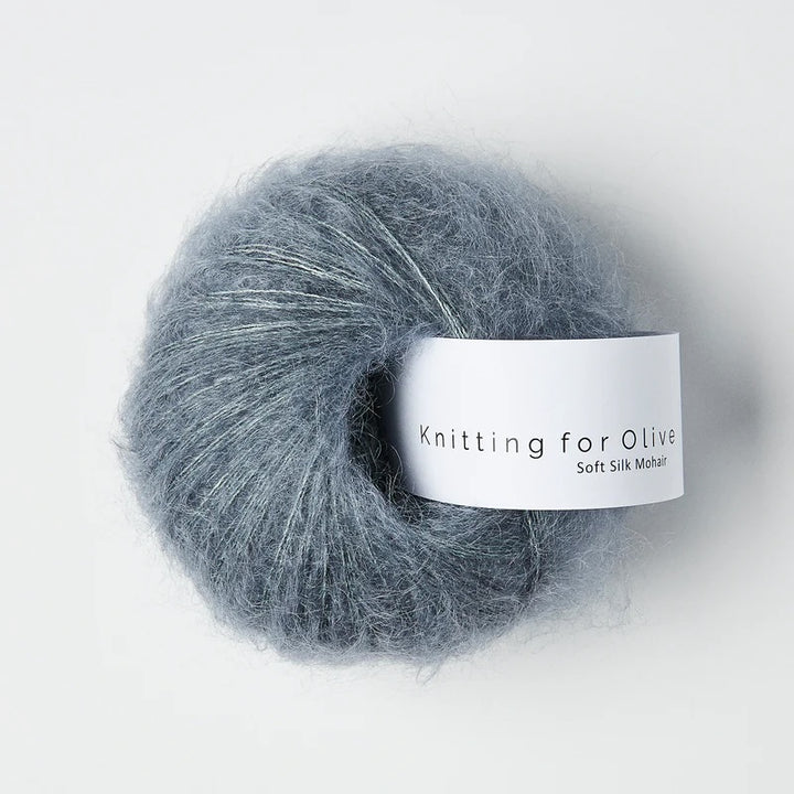 Soft Silk Mohair - Støvet Petroleumsblå