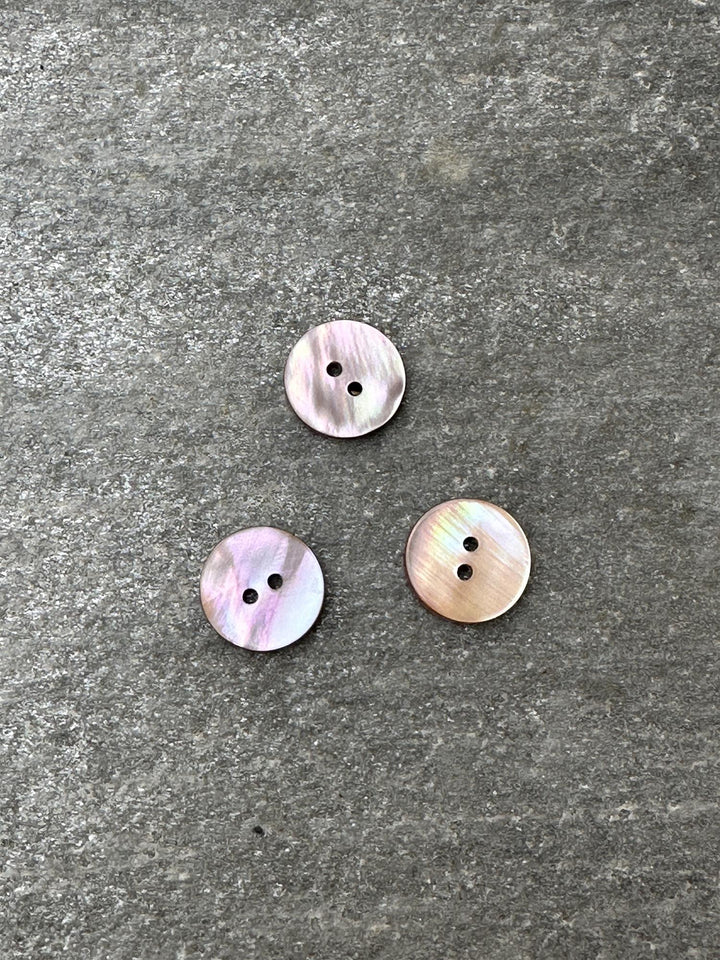 Perlemorknapp 18mm Rose