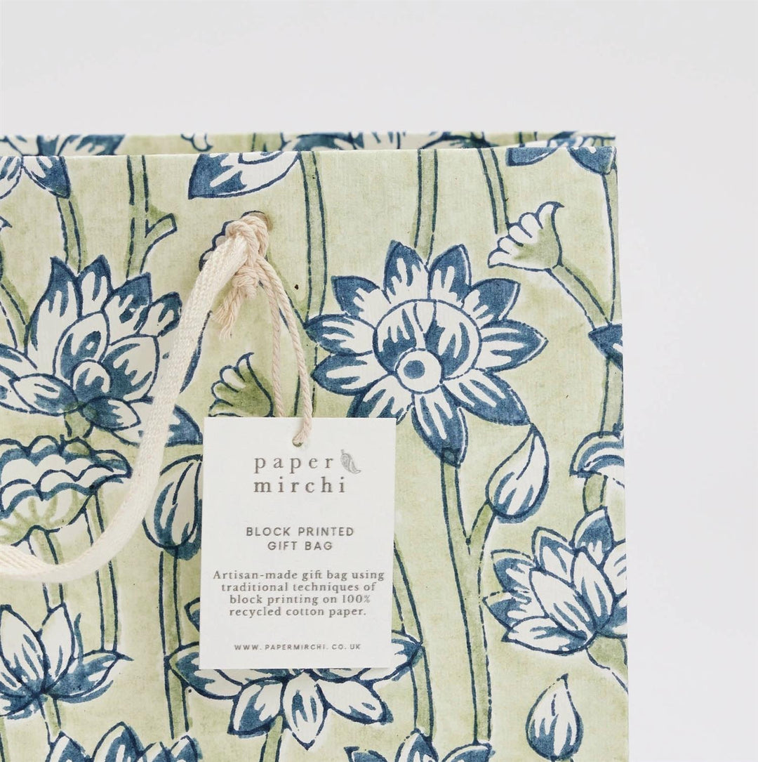 Block Printed Gift Bag