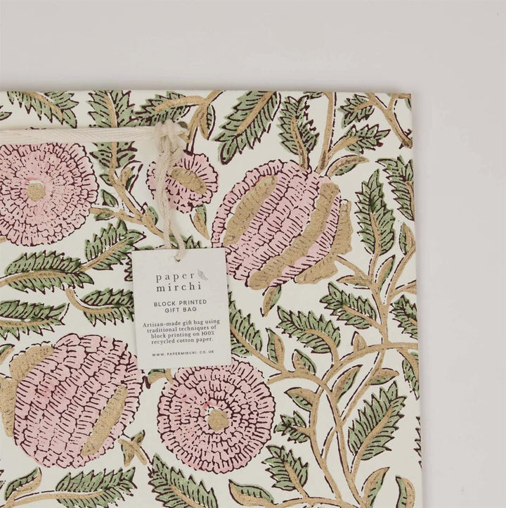 Block Printed Gift Bag