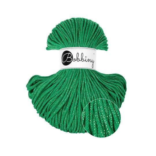 Junior 3mm Braided Cord Glitter Jade