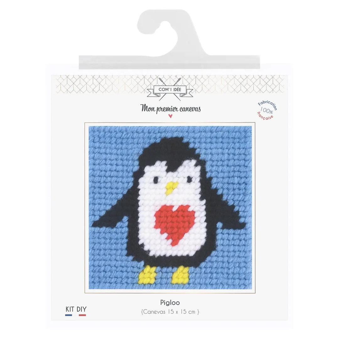 Broderingskit Barn Pingvin