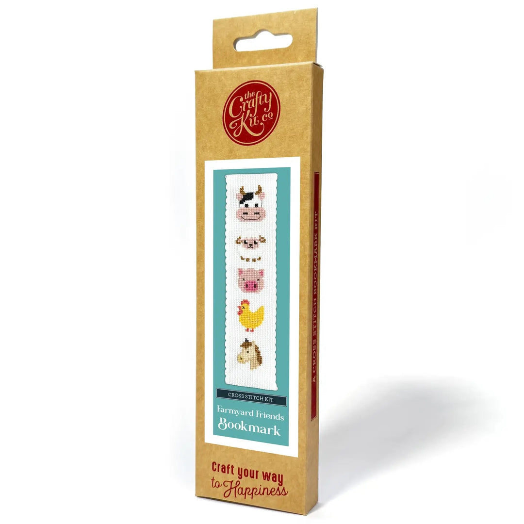 Broderingskit Bokmerke Farmyard Friends