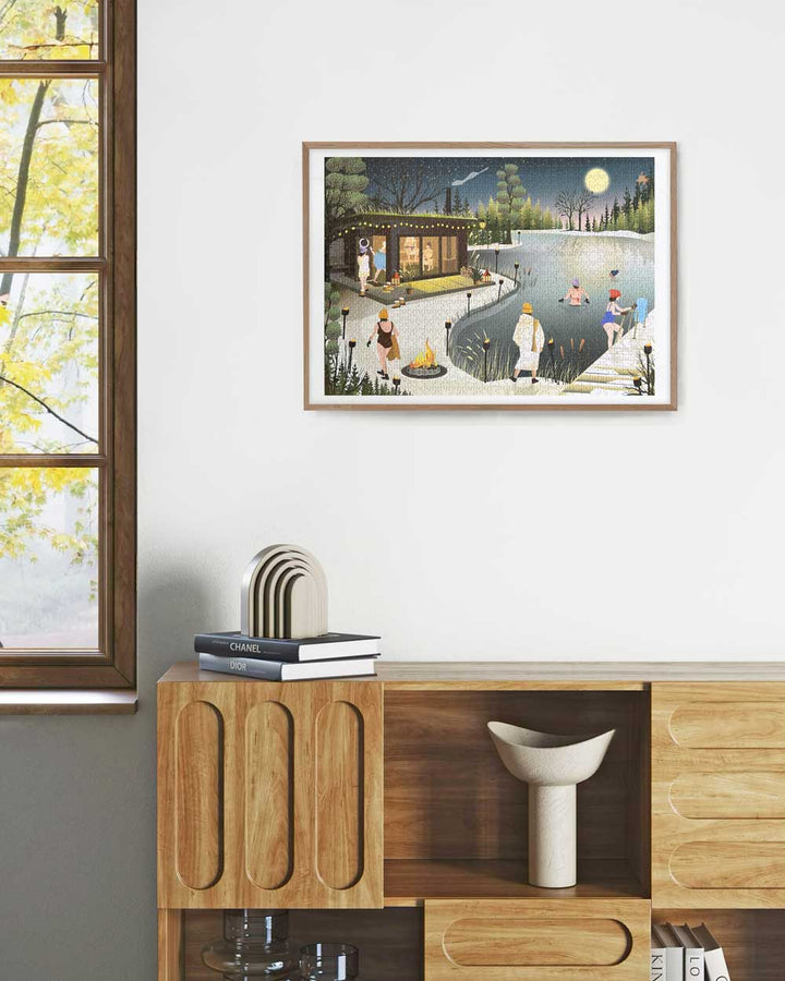 Sauna By The Lake - puzzle 1000pcs