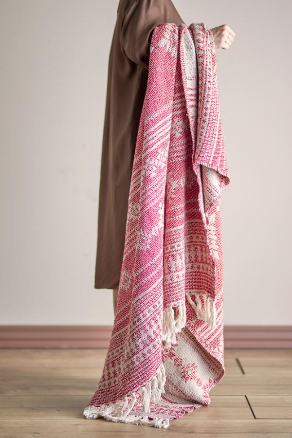 Oia Pledd 160x130cm Rosa