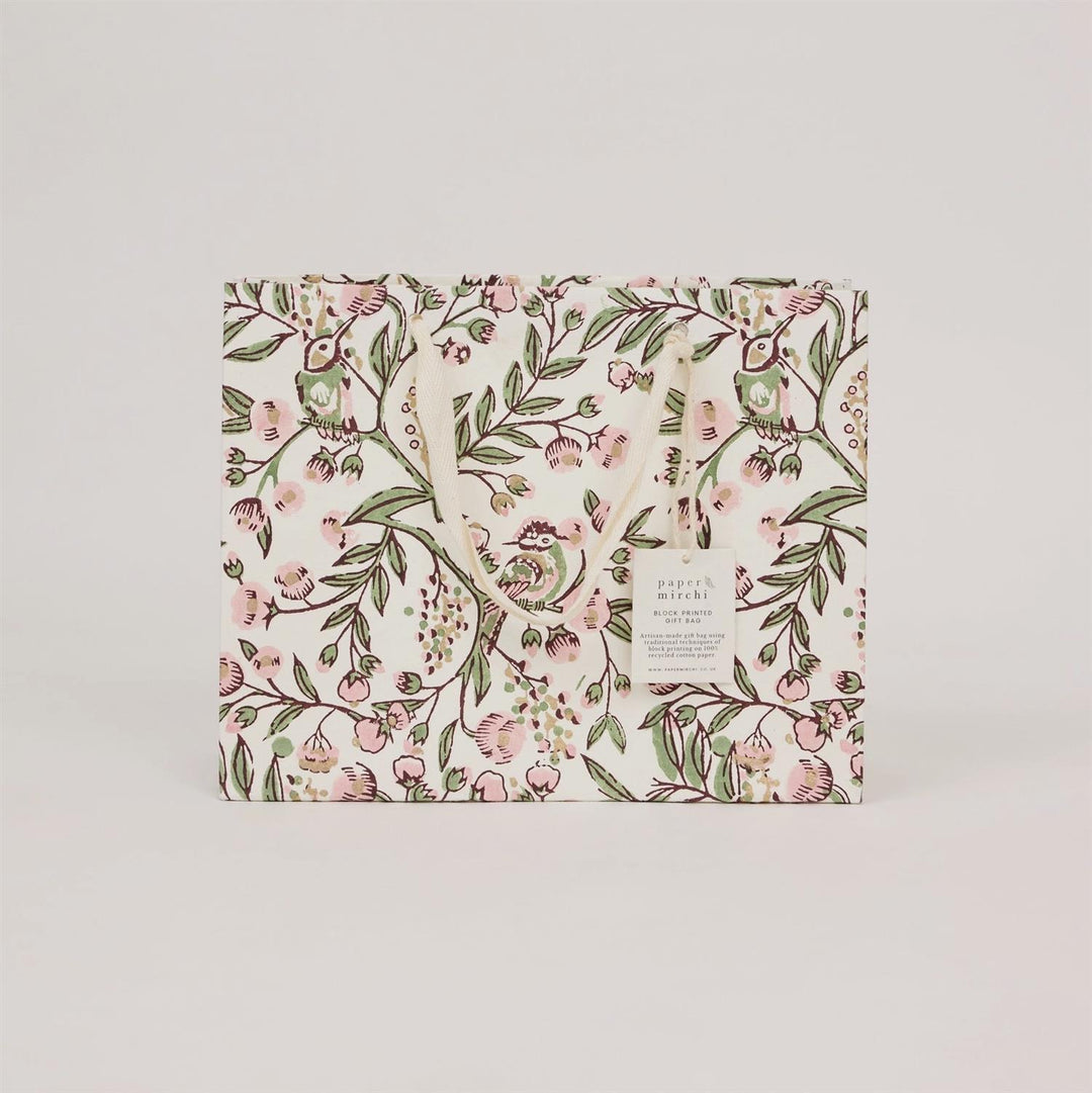 Block Printed Gift Bag
