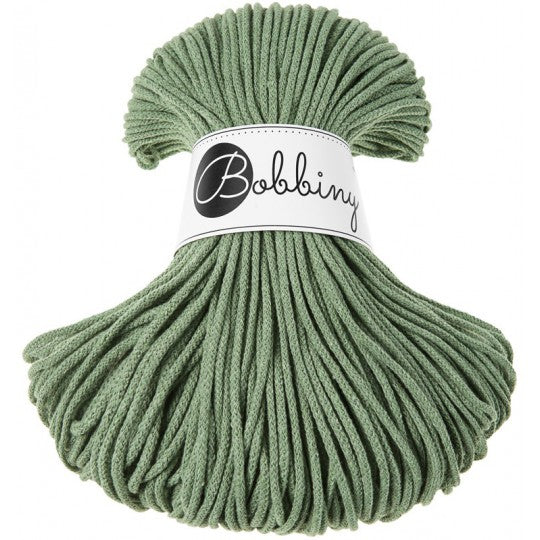Junior 3mm Braided Cord Eucalyptus Grønn