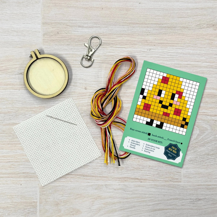 Mini Broderingskit Take A Pizza My Heart