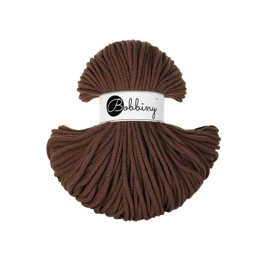 Premium 5mm Braided Cord Sjokoladebrun