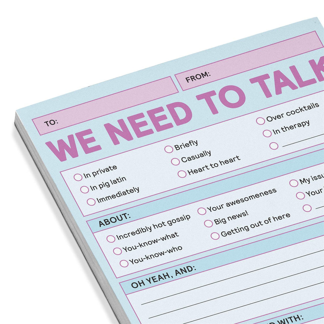 We Need To Talk Note