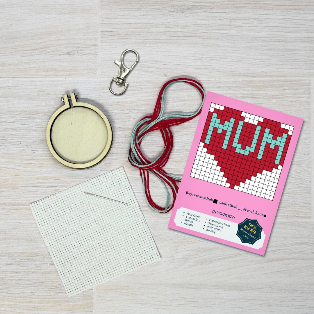 Mini Broderingskit Happy Mothers Day