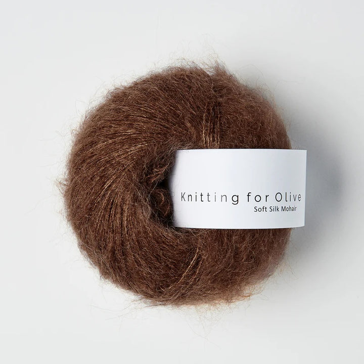 Soft Silk Mohair - Mørk Cognac